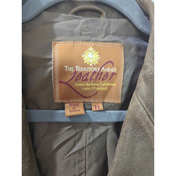 The Territory Ahead Distressed Leather Blazer Jacket - Picture 2 of 5